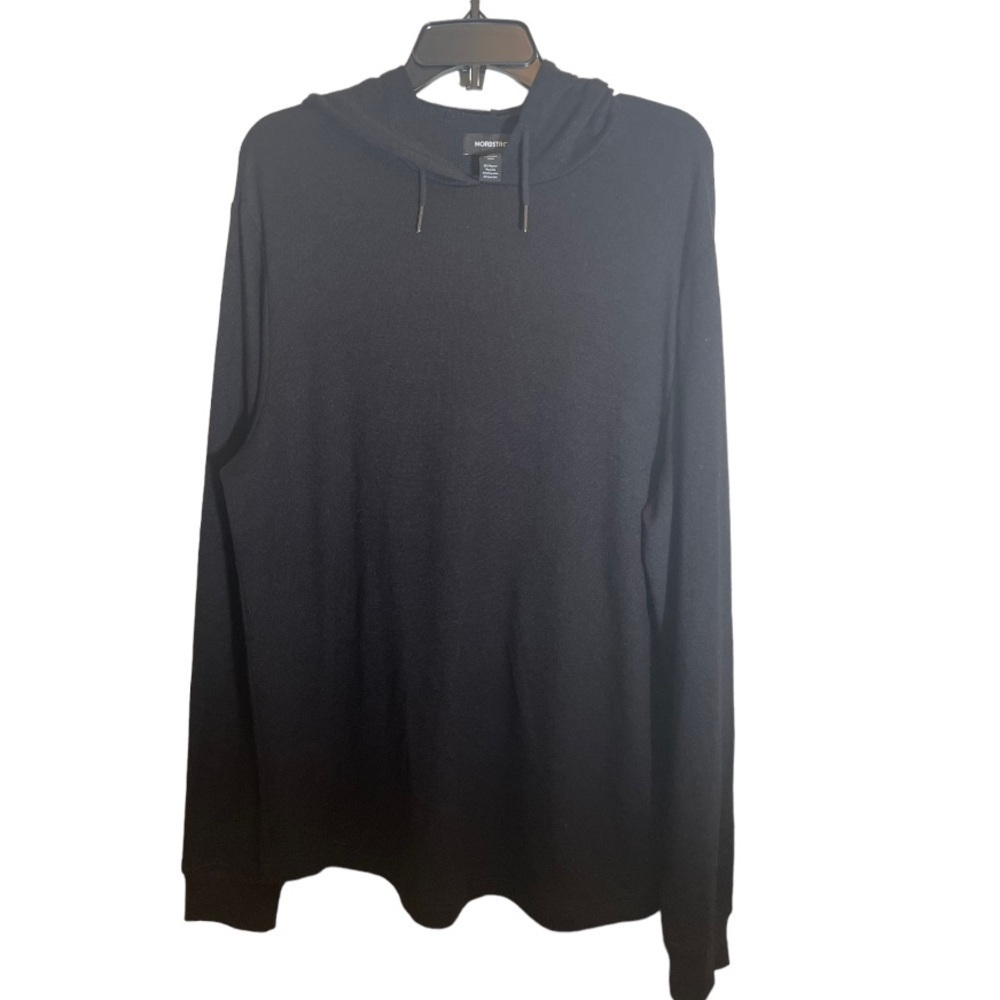 NORDSTROM Mens black hooded sweater
